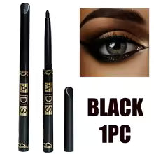 2Pcs Waterproof Black Brown Eyeliner Pencils-Smudge-Proof, Long-Lasting &Beginner-Friendly Smooth High Pigmented Punk Eye Makeup